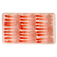 Seamix 北极甜虾刺身净重210g 3盘(27尾/盘*3)去壳刺身 即食 日料海鲜
