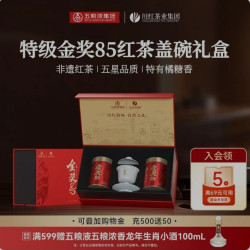 川红 茶业特级非遗工夫红茶金奖85茶叶浓香型节日送礼礼盒250g
