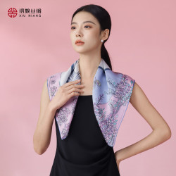 绣娘 丝绸女士高档真丝桑蚕丝丝巾礼盒中方巾母亲生日礼物实用送长辈妈妈