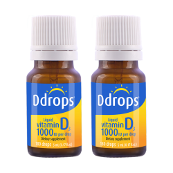 Ddrops 滴卓思成人维生素D3 1000IU 5ml*2瓶