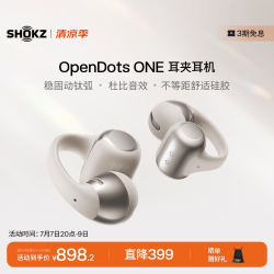 韶音 E310 耳夹式真无线动圈蓝牙耳机 星际白 Type-C