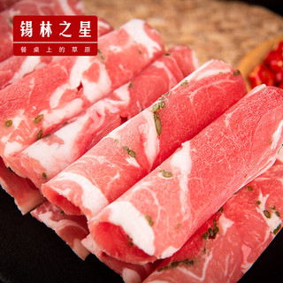 锡林之星 乳羔羊肉卷 沙葱味 5斤 冷冻生鲜羊肉