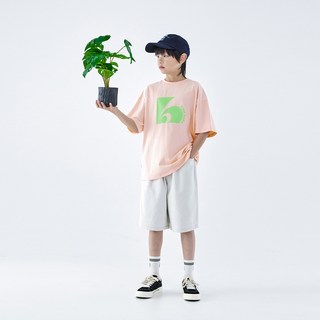 蓝汽水 男童印花短袖T恤 UPF50+防晒凉感