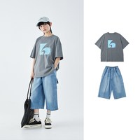 蓝汽水 男童印花短袖T恤 UPF50+防晒 2026夏
