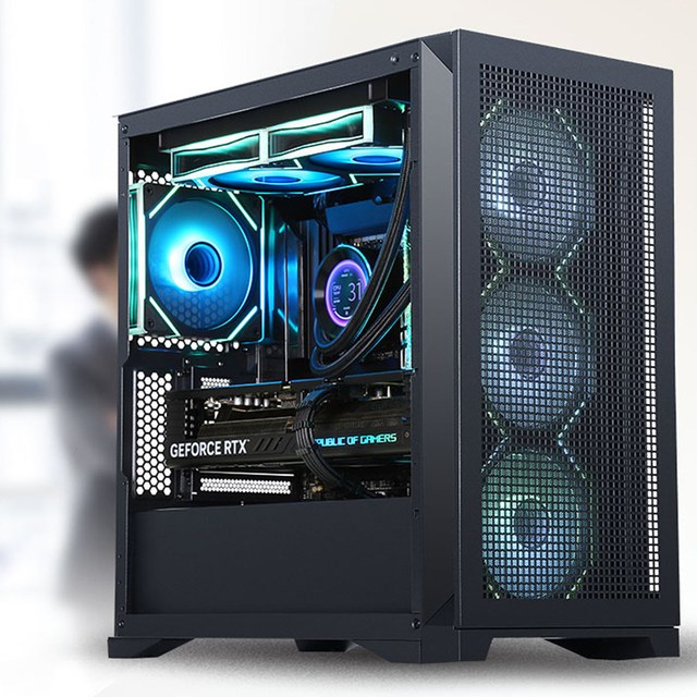 先马 平头哥M9 MATX机箱 前板铁网侧透