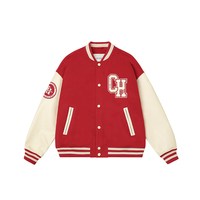 CHINISM 棒球飞行机车工装夹克 CCK2233CC001正红色