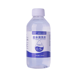 安其生 生理性盐水0.9%氯化钠250mL洗鼻洗脸漱口敷脸伤口清洁鼻腔清洗液