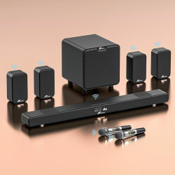 万音 AUDIO JYA9蓝牙电视音响全景声回音壁家庭影院套装外接投影仪家用客厅5.1无线环绕音箱重低音炮立体声