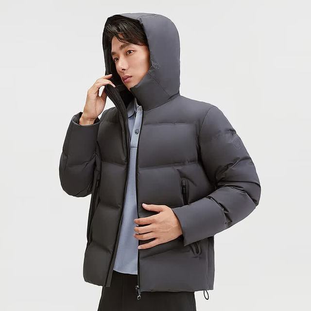 波司登 男士品质通勤合体版连帽鹅绒服