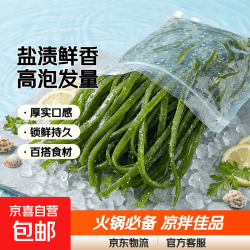 海带丝盐渍新鲜食材厚海白菜高泡发昆布丝结片 火锅食材 凉拌蔬菜 500g