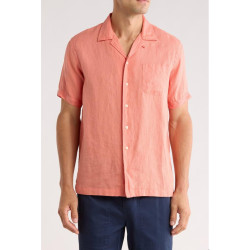 Brooks Brothers 男士亚麻短袖衬衫