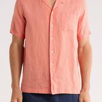 Brooks Brothers 男士亚麻休闲衬衫 Regular Fit