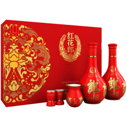 郎酒 红花郎 53度 高度白酒 酱香型 53度 500mL 1盒