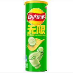 乐事 无限 薯片 翡翠黄瓜味 104g