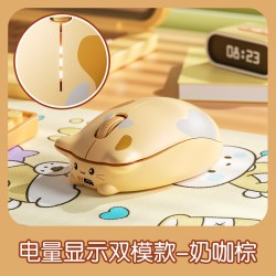 英菲克 元创可鲁猫猫无线蓝牙鼠标双模静音可充电笔记本电脑办公