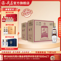 尖庄 荣光系列  52度 500mL 6瓶 *2箱装（赠：绵柔尖庄500ml*1瓶）