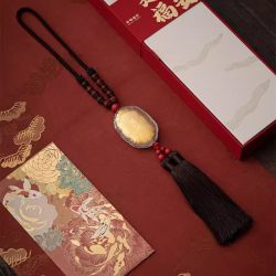 宫里的世界 中古风 心经平安双龙挂件 999金 礼盒装