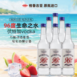 麦其克 伏特加vodka 96度生命之水 原瓶进口洋酒 调酒专用基酒500ml*6瓶