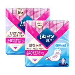 薇尔 舒适V感极薄棉柔卫生巾240mm*32片
