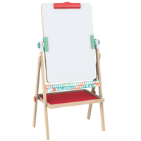 Hape 儿童绘画玩具 木质多功能白画板艺术滚涂套装 翻转式双面画架 3-12Y