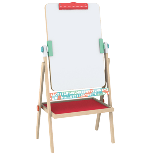Hape 儿童绘画玩具 木质多功能白画板艺术滚涂套装 翻转式双面画架 3-12Y