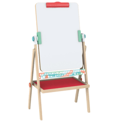 Hape 儿童绘画玩具 木质多功能白画板艺术滚涂套装 翻转式双面画架 3-12Y