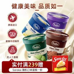 Bulla 薄荷巧克力曲奇香草大桶冰淇淋 460ml/290g