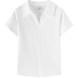 森马 女式POLO衫 本白 S 155/80A