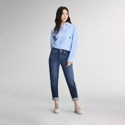 Lee 26早秋新品五袋款411舒适锥形牛仔裤