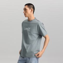 Lee 26春夏新品舒适版圆领Logo印花图案男短袖T恤