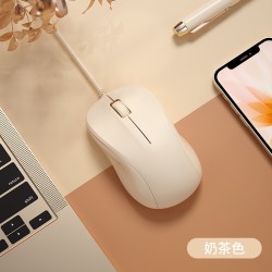 航世 BOW航世 有线鼠标USB外接笔记本台式电脑男生女生办公专用静音