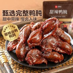 良品铺子 甜辣鸭肫 228g 袋装