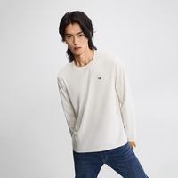 Lee 26早秋新品圆领贴布小Logo男长袖T恤