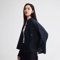 Lee 26年早秋新品舒适版翻领Logo刺绣清水洗长袖衬衫