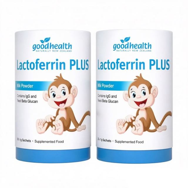 好健康 老爸抽检小猴子儿童乳铁蛋白粉30袋*2罐