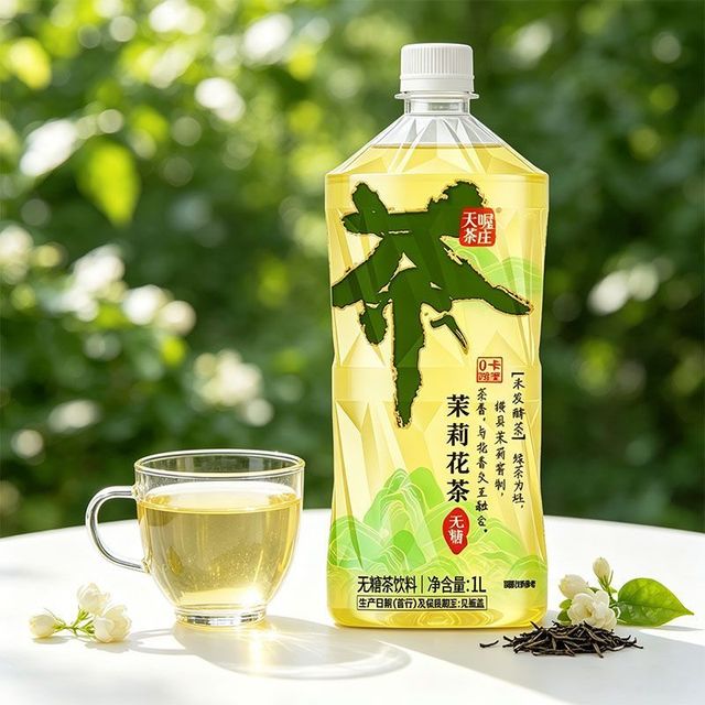 天喔茶庄 6月新鲜日期1L*12瓶装茉莉花茶饮料解腻健康茶饮