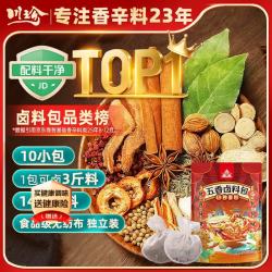 川珍 五香卤料包15g*10小包炖肉料炖牛羊肉香料家用酱牛肉卤肉调料150g