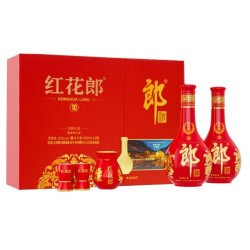 郎酒 红花郎（10）陈酿礼盒 酱香型 高度 白酒  53度 500mL 1盒