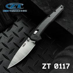 ZT美国进口零误差ZT0117碳纤维柄MagnaCut钢户外锋利便携随身折叠刀 0117