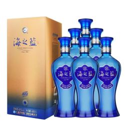 洋河 海之蓝（第五代） 42度 480ml*6瓶 整箱装 白酒（年份随机）