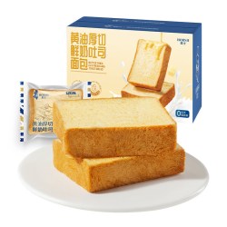 豪士 黄油厚切鲜奶吐司面包早餐速食营养零食代餐食品整箱