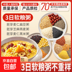 花粥 儿童杂粮粥 营养宝宝胚芽米糊五谷杂粮粥胃养早餐粥八宝粥 软粮粥试喝100g*3袋