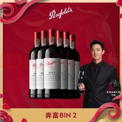奔富 Bin2 设拉子马塔罗红酒 750ml*6支整箱 进口行货正品