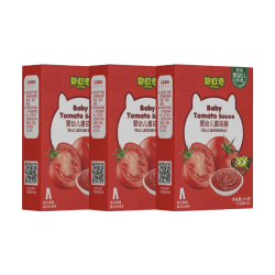 碧欧奇 婴幼儿番茄酱宝宝儿童蘸料蕃茄拌饭酱果酱100g*3盒