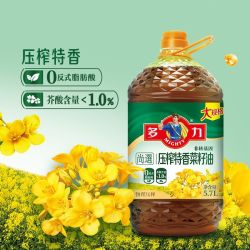 多力 压榨一级低芥酸尚选特香菜籽油 5.7L 黄金3益葵花籽油 238ml