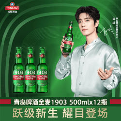 青岛啤酒 1903全麦精酿啤酒 500ml*12瓶 整箱装