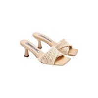 TOOMANYSHOES 织高跟一字拖 女士凉鞋