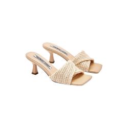 TOOMANYSHOES 织高跟一字拖 女士凉鞋