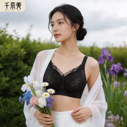 千奈美 大胸显小文胸 典雅黑85C