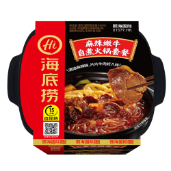 海底捞 麻辣嫩牛自煮火锅套餐435g